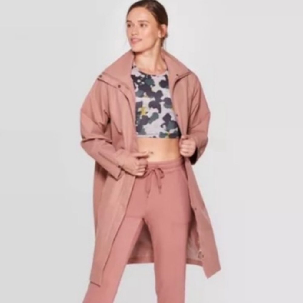 🤍 NWT New! JoyLab Mauve Pink Full Zip Lightweight Shell All Weather Jacket